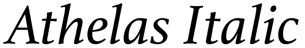 Athelas Italic Font