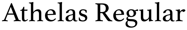 Athelas Regular Font