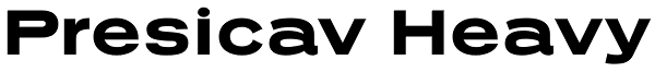 Presicav Heavy Font