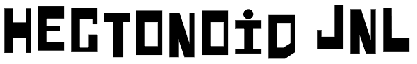 Hectonoid JNL Font