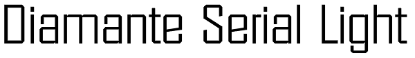 Diamante Serial Light Font