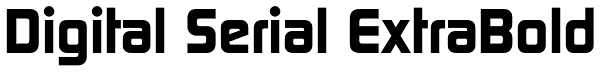 Digital Serial ExtraBold Font