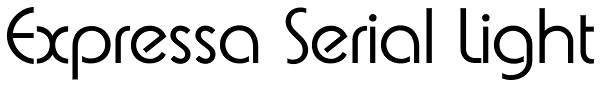 Expressa Serial Light Font