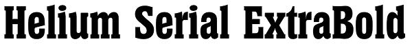 Helium Serial ExtraBold Font