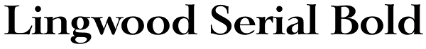 Lingwood Serial Bold Font