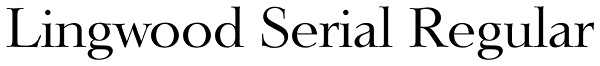 Lingwood Serial Regular Font