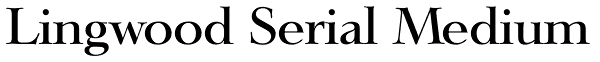 Lingwood Serial Medium Font