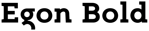 Egon Bold Font