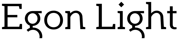 Egon Light Font