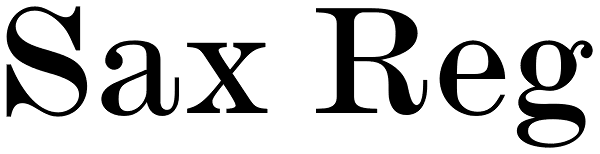 Sax Reg Font