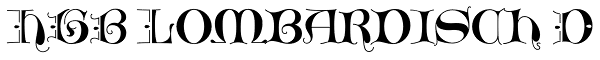 HGB Lombardisch D Font