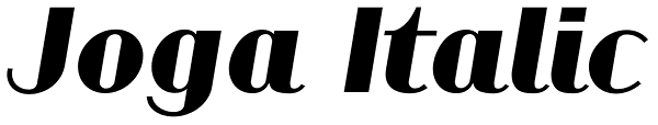 Joga Italic Font