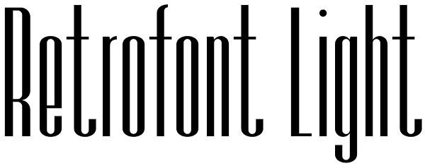 Retrofont Light Font