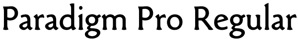 Paradigm Pro Regular Font