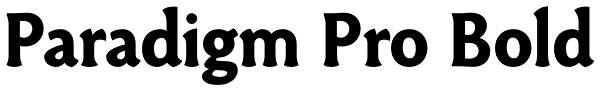 Paradigm Pro Bold Font