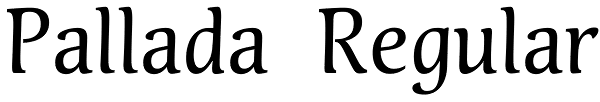 Pallada Regular Font