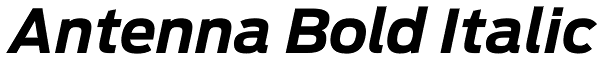 Antenna Bold Italic Font