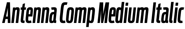 Antenna Comp Medium Italic Font