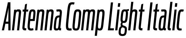 Antenna Comp Light Italic Font