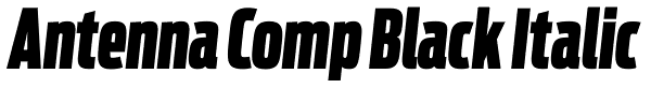 Antenna Comp Black Italic Font