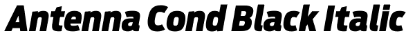 Antenna Cond Black Italic Font