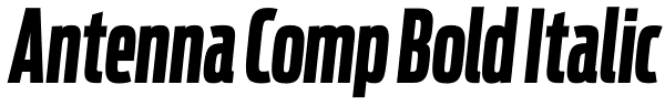 Antenna Comp Bold Italic Font