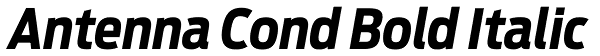 Antenna Cond Bold Italic Font