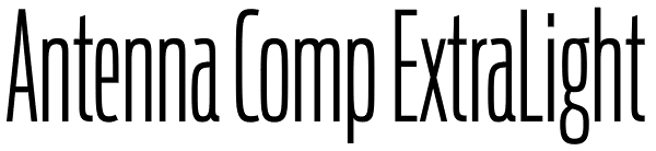 Antenna Comp ExtraLight Font