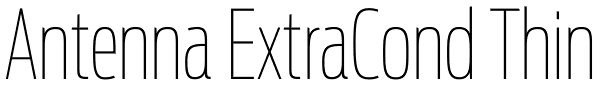 Antenna ExtraCond Thin Font