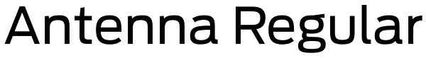 Antenna Regular Font