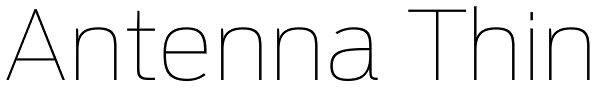 Antenna Thin Font