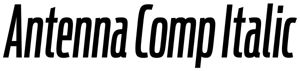 Antenna Comp Italic Font