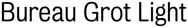 Bureau Grot Light Font