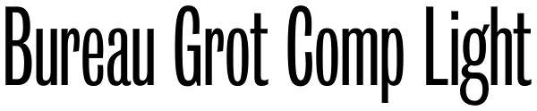 Bureau Grot Comp Light Font