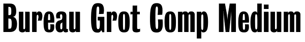 Bureau Grot Comp Medium Font
