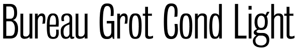 Bureau Grot Cond Light Font