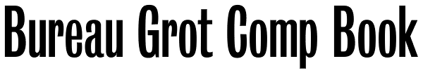 Bureau Grot Comp Book Font