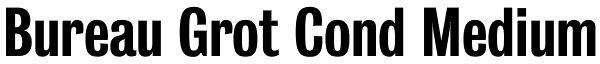 Bureau Grot Cond Medium Font