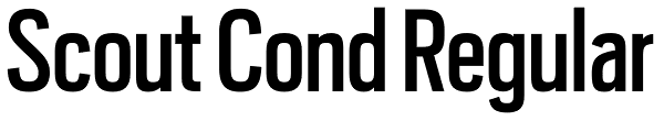 Scout Cond Regular Font