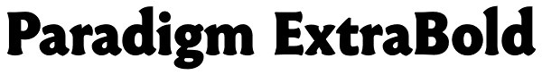 Paradigm ExtraBold Font