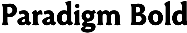 Paradigm Bold Font