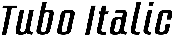 Tubo Italic Font