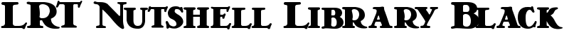 LRT Nutshell Library Black Font