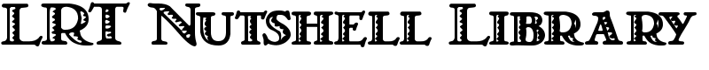 LRT Nutshell Library Font