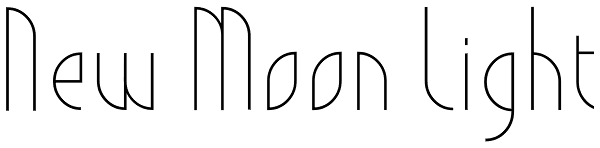 New Moon Light Font