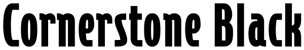 Cornerstone Black Font