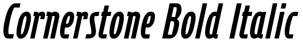 Cornerstone Bold Italic Font