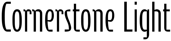 Cornerstone Light Font
