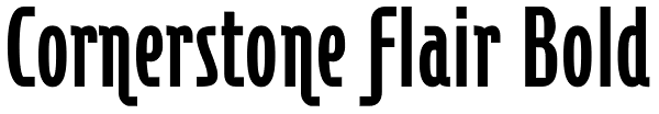 Cornerstone Flair Bold Font