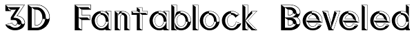 3D Fantablock Beveled Font